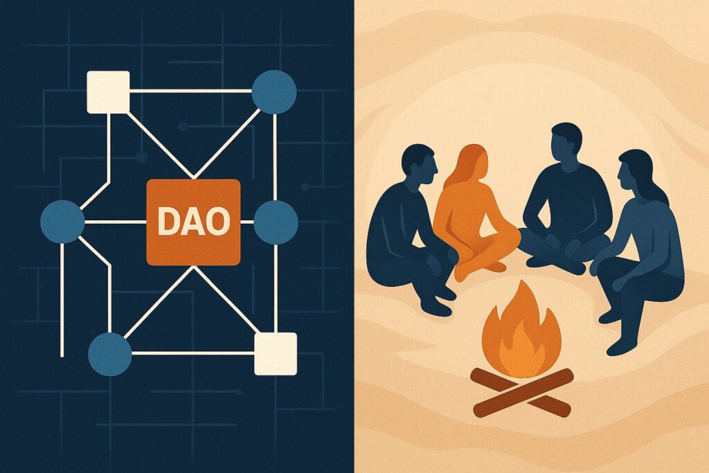 Blockchain and Morality: Comparing the DAO as a Digital Network and a Traditional Campfire Community